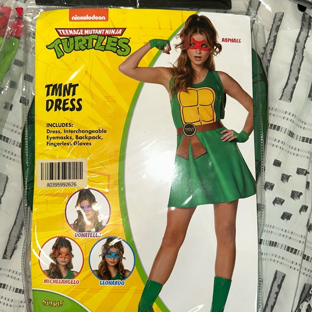 Ninja turtle women costume with all four masks